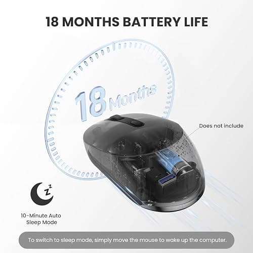 TECKNET Wireless Mouse, Bluetooth Mouse  thumbnail 5