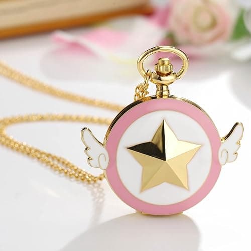 Mens Five-Pointed Star America Pocket Watch Quartz Movement Steampunk Fob Watches for Man Gifts thumbnail 2