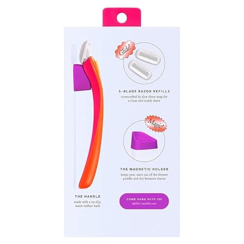 Billie Razors for Women Shave Kit – Women’s Razor + 2 x 5-Blade Razor Refills + Magnetic Holder – Sunburst - Sunburst thumbnail 10