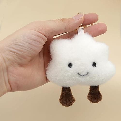 Zitokin Cute Cloud Plush Keychain for Backpack, Kawaii Purse Bag Charms for Handbags Accessories Gift for Women thumbnail 5