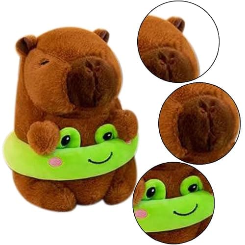 7.87 inch Capybara Plush, Costume Cute Capybara Unique and Perfect Fun Creative Home Décor Birthday (Brown) thumbnail 4