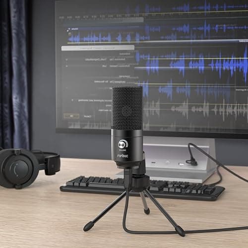 FIFINE K669B USB Microphone, Condenser Recording Mic for Vocals, Meeting | Metal Cardioid Laptop Mic for MAC OS, Windows, Voice Overs, Streaming, Online Meeting and YouTube Videos thumbnail 10