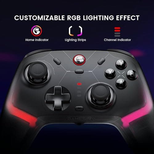 GameSir Cyclone 2 Wireless Controller - 1000Hz Polling Rate, TMR Joysticks, Hall/Micro 2-in-1 Triggers for PC/Switch/Switch 2/Android/iOS, PC Gaming Controller with Charging Dock(White) thumbnail 6