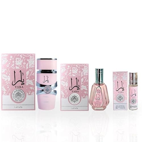 Lattafa Yara 3-piece Fragrance Bundle for Women (3.4 Oz Eau de Parfum Spray + 1.7 Oz Eau de Parfum Spray + 0.34 Oz Roll-On Perfume Oil) thumbnail 5
