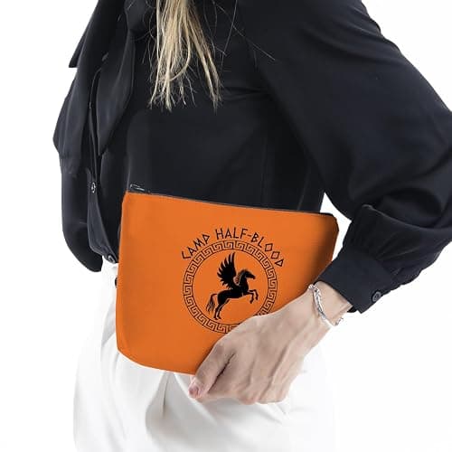 WCGXKO Percy Movie Camp Half-Blood Greek Mythology Long Island Makeup Bag Bookish Gift thumbnail 4