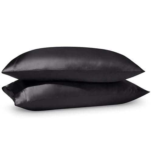 Bare Home Satin Pillowcases for Hair and Skin - 2 Pack King (20x36) - Luxury Pillowcases - Envelope Enclosure - Soft and Smooth Satin - Breathable - Similar to Silk (Forged Iron Grey, 2 Pack) thumbnail 8