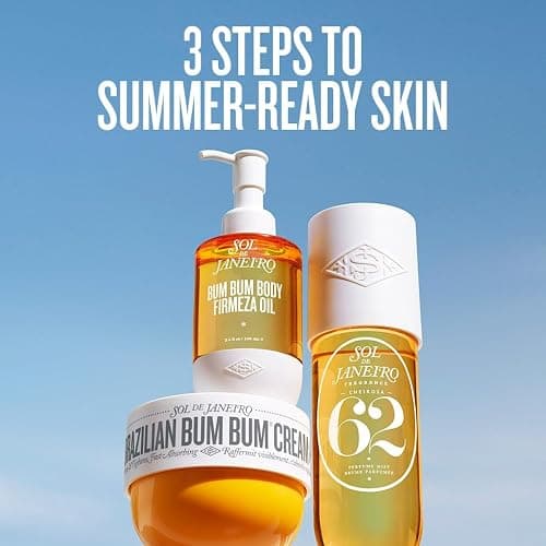 Sol de Janeiro Firming Body Bundle | Brazilian Bum Bum Cream, Bum Bum Body Firmeza Oil, and Cheirosa 62 Hair & Body Perfume Mist | Full Size Trio | Amazon Exclusive thumbnail 4