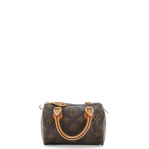 Louis Vuitton, Pre-Loved Speedy Mini HL Handbag Monogram Canvas, Brown thumbnail 3