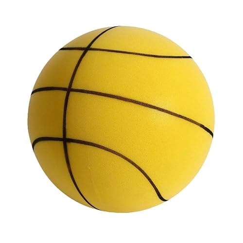 Silent Basketball Size 7, Noiseless Quiet Bounce Grooved Airless Soundless,Dribble Dream Foam Basketball for Indoor Training and Quiet Dribbling - A-Orange thumbnail 3