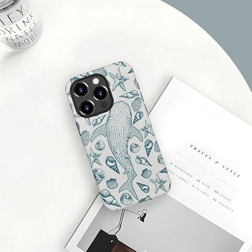 DAIZAG Case Compatible with iPhone 12 Pro Max,Fit Shockproof Cover for Women Girls,Beach Seashell Whale Ocean Aesthetic thumbnail 6