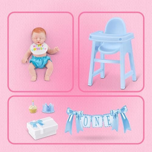 My Mini Birthday Series 1 (2 PACK) by ZURU – Collectible Mystery Capsule Baby Doll with Birthday Party Theme, Accessories & Playset, Unbox Celebration Surprises for Girls & Collectors. thumbnail 4