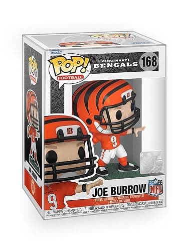 Epic Collectibles Pop Football: Bengals - Joe Burrow Vinyl Figure | Bundled with Box Protector Compatible for Funko - Image 1