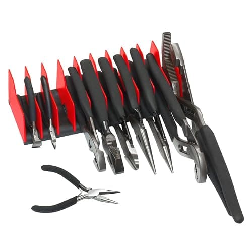 Ernst Manufacturing Plier Pro Premium No-Slip Plier Organizer, Holds 10-Tools of Any Size, Rubber Base Keeps Tools in Place - Made in USA thumbnail 3