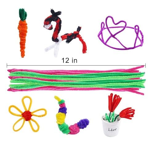 Pipe Cleaners,1600 Pieces Pipe Cleaners Crafts Pipe Cleaners Craft Supplies in 32 Colors Chenille Stems for Home and School DIY Art Crafts (0.23 x 11.8 Inches) thumbnail 2
