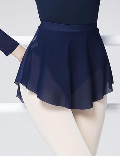 Daydance Mesh Pull On Ballet Skirt Elastic Point Dance Skirt for Teen Girls 12-14 Years, Women thumbnail 5