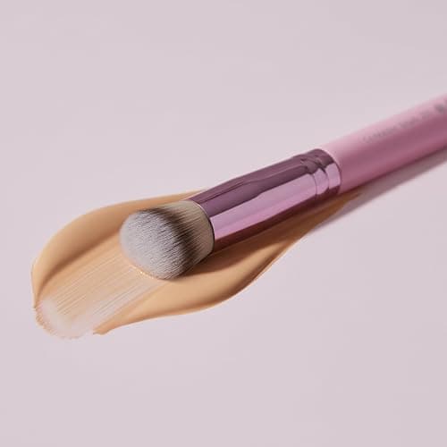 LAMORA Concealer Makeup Brush Under Eye - Angled Flat Top Kabuki Nose Contour Brush - Ideal for Concealing Blending Setting Buffing with Powder Liquid Cream Cosmetic - Small Makeup Foundation Brush thumbnail 11