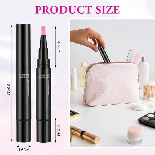 AYBUY 6PCS 3-in-1 Gel Nail Polish Pen Set, Quick-Dry Nail Art Pens, No Base Coat Needed, One Step Application, Nails Varnish Pens, DIY & Salon Manicure Kit for Girls and Ladies thumbnail 2