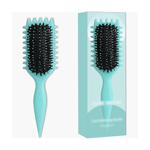 xiangwenlan Green 1 PS, Curly Hair Brush and Styling Brush for women and men, fitting all hair style. - Image 1