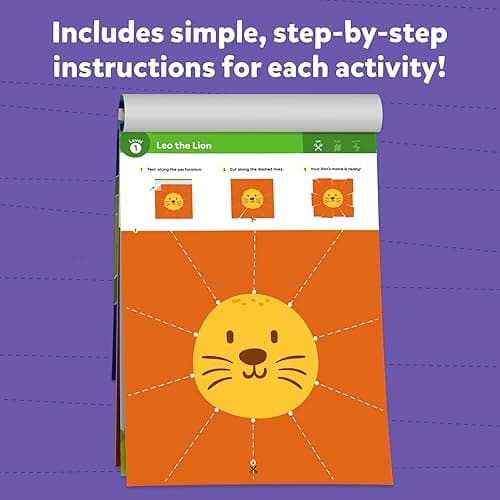 Skillmatics Scissor Skills Activity Book - Snip Snip, 25 Fun Cutting & Creative Activities for Preschoolers, 2 Child-Safe Scissors, Fine Motor Skills Craft Kit, Gifts for Kids Ages 3, 4, 5, 6, 7 - 1. Multi-Theme thumbnail 7