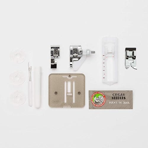 Janome Arctic Crystal Easy-to-Use Sewing Machine with Interior Metal Frame, Bobbin Diagram, Tutorial Videos, Made with Beginners in Mind for Garments, Patchwork, Light Quilting thumbnail 8
