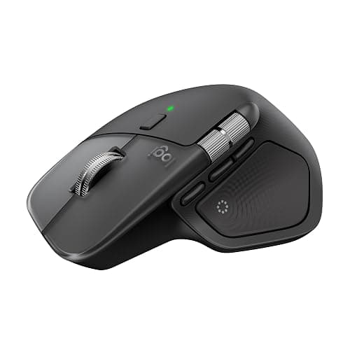 Logitech MX Master 4 per Mac, mouse Bluetooth ergonomico con feedback aptico a prestazioni avanzate, scorrimento ultraveloce, ricarica USB-C, macOS, iPadOS, Windows - Nero siderale - Image 1