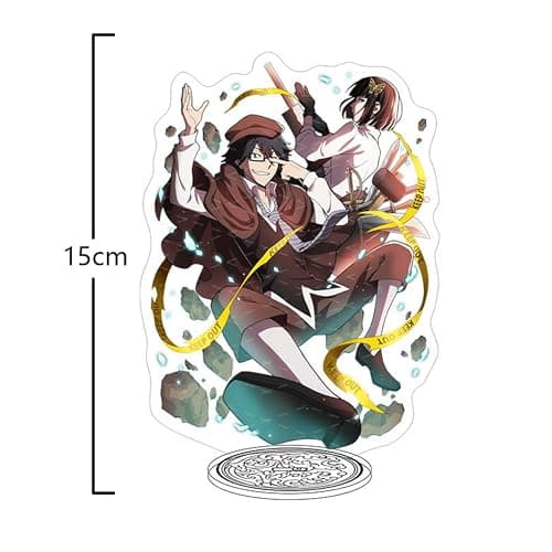 Dazai Osamu Anime Acrylic Stand Figure 15CM Nakajima Atsushi Nakahara Chuuya Acrylic Stand Model Desktop Decoration Display Collections Gift thumbnail 2
