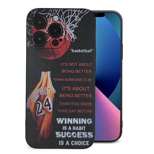 YTVCCAFDZ Compatible with iPhone 14 pro max case Soft Silicone Cool Sports Basketball nti-Scratch Shockproof Phone case iPhone 14 pro max Suitable for Boys Girls Men Women Teenagers 6.7 inch - Image 1