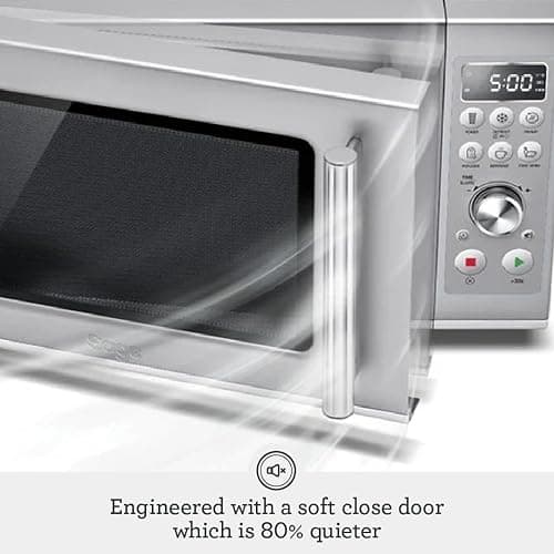 Breville BMO650SIL Compact Wave Soft Close Countertop Microwave Oven, Silver thumbnail 4