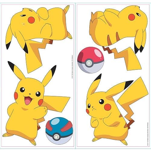 RoomMates RMK3596SCS Pokemon Pikachu Peel and Stick Wall Decals thumbnail 4