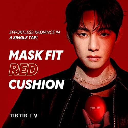 TIRTIR Mask Fit Red Cushion Foundation, Glass Skin, Long-Lasting, Lightweight, Buildable Coverage, Radiant Semi-Matte Finish, All Skin Types, Korean Cushion Foundation, #21N Ivory, 18g thumbnail 2