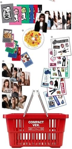Generisch LE-SSERAFIM Spaghetti [Compact ver.] 1er album simple (Random ver) + cartes photo supplémentaires thumbnail 4