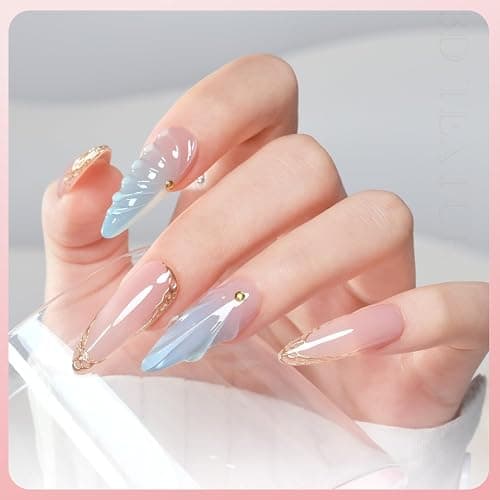 GAOY 2Pcs 3D Nail Gel, Clear Sculpting Gel for Carving, Molding & Painting Nail Art Designs, Glue for Rhinestone Gems Decoration thumbnail 4