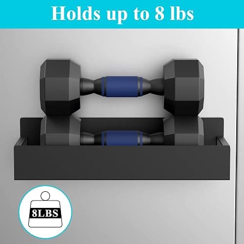 HuggieGems Metal Magnetic Spice Rack for Refrigerator Black, 4 Pack | Magnetic Shelves Heavy Duty for Fridge in Kitchen, Seasoning Storage Organizer, For Oven Washer and Dryer, For Heavier Items thumbnail 5