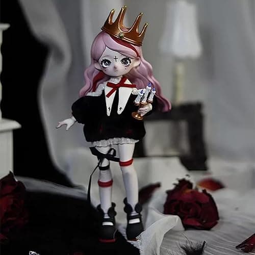 GNATAPIAY 1/12 BJD Dolls Blind Box,Kawaii BJD Dolls Dark Gothic Series 1/12 Ball Jointed Doll Collectable Action Figure Posable Dress Up Doll for Girls Birthday Party Gift Toys - Whole Set-6packs thumbnail 6