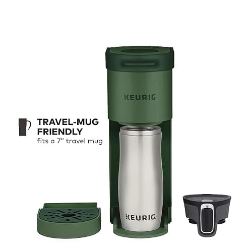 Keurig K-Mini Single Serve K-Cup Pod Coffee Maker, 6 to 12oz Brew size, with Cord Storage, Perfect for Small Spaces, Evergreen thumbnail 6