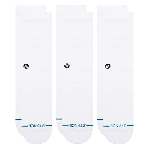 Stance Icon Classic Casual Crew Socks 3-Pack, Cotton Blend and Cushioning Arch Support - Image 1