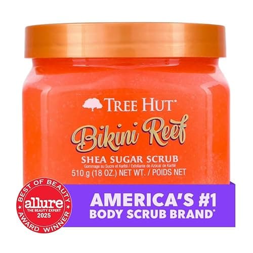 Tree Hut Reef Shea Sugar Scrub Bikini, 470 ml, ultra-feuchtigkeitsspendend und peelingend für die Pflege der essentiellen Körperpflege thumbnail 3