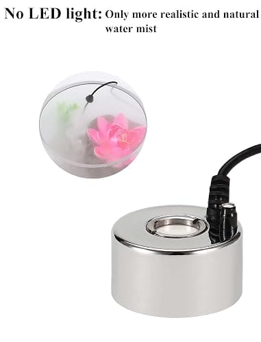 alizzy Ultrasonic Mist Maker, Indoor Fountain Water Feature Pond Portable Reptile Fogger Air humidifier, Halloween Cauldron Mini Fog Machine thumbnail 6