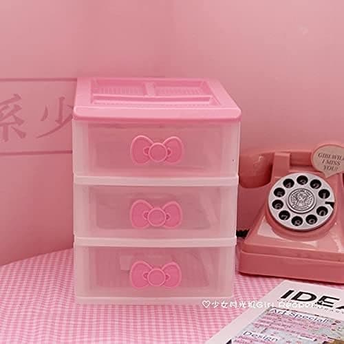 PEXIZUAN Kawaii Desk Organizer - 2/3/4 Layers, Room Decor & Accessories - Image 1