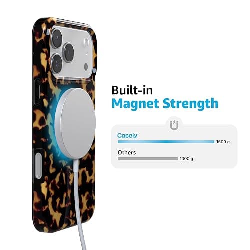 Casely iPhone 17 Pro Max Case | Shell Shocked | Tortoise Print | Compatible with MagSafe | Classic Ultra Slim Design thumbnail 5