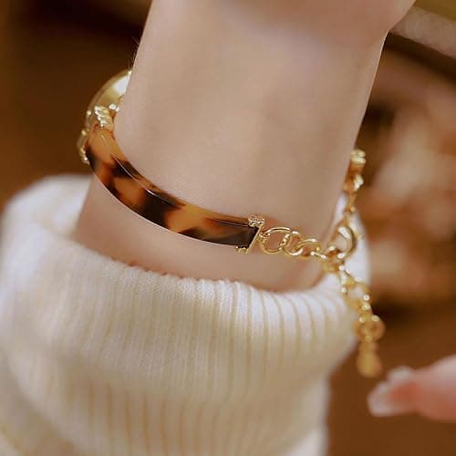 BESTKANG Vintage Amber Color Women's Bracelet Chain Watch - Stylish Retro Watch for Women thumbnail 6