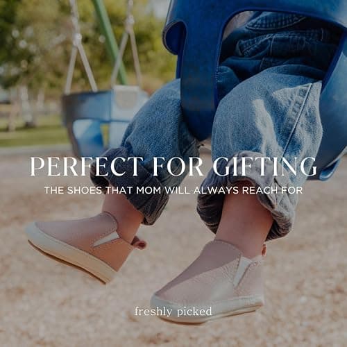 Freshly Picked Slip On Baby Shoe | Genuine Italian leather, elastic side panels, runs big. Sizes NB-5, soft sole. Handcrafted in Utah, USA. thumbnail 2