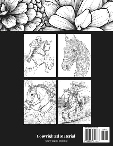 The Coloring Book of Beautiful Horses thumbnail 2