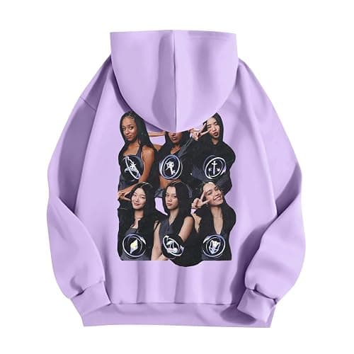KATSEYE Hoodies for Women Katseye Merch Fashion Music Album Graphic Sweatshirts Long Sleeve Hoodied Pullover 2026 thumbnail 4