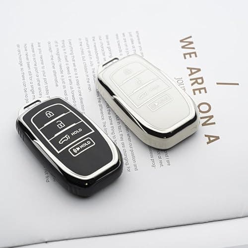Tautrophen Key Fob Cover Fit for Toyota Camry Mirai 2025 Crown Corolla Grand Highlander Tundra Venza Sequoia thumbnail 4