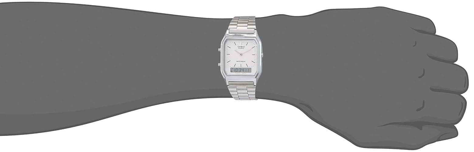 Casio - Mens Watch - AQ230A7D, Silver, Core thumbnail 3