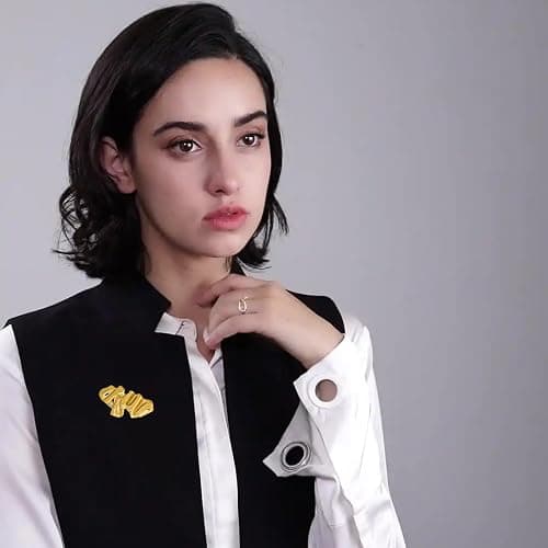 Gold Irregular Brooch Pins for Women Fashion,Funny Large Statement Brooch,Fashion Emo Accessories Unique Geometric Retro Jewelry Gift Clothing Accessories Jewelry thumbnail 7