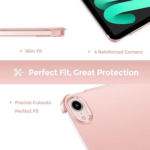 ProCase Smart Case for iPad mini 7 A17 Pro 2024/iPad Mini 6 2021 8.3 Inch iPad mini 7th/6th Gen Case, Hard Back Cover for iPad mini 8.3" 7th Gen A2995/A2996/A2993/6th Gen A2567 A2568 A2569 -Pink thumbnail 6