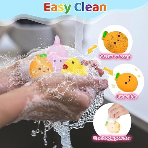 Waraoko 150PCS Mochi Squishy toys 8-12 Kawaii Mochi Squishies Anxiety Reduction Fufu Squishy Slow Rising Bulk for Classroom Prizes Set Game Prizes Goodie Bags Halloween Buckets Easter Eggs thumbnail 7