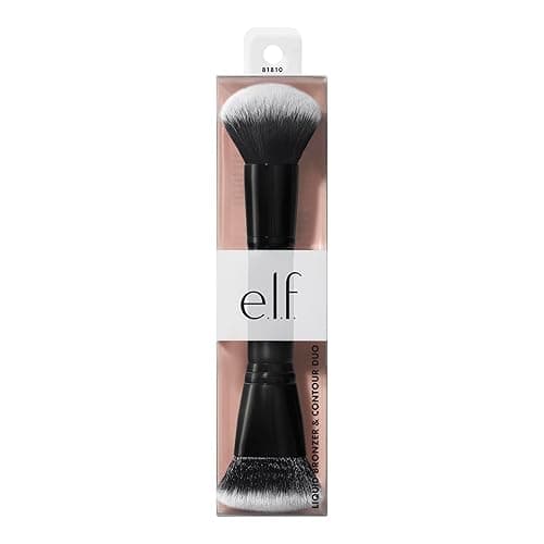 e.l.f. Liquid Bronzer & Contour Duo Brush, Silky Highly Pigmented Formula with Dual-ended Makeup Brush, Synthetic Bristles, 100% Vegan and Cruelty-Free thumbnail 6